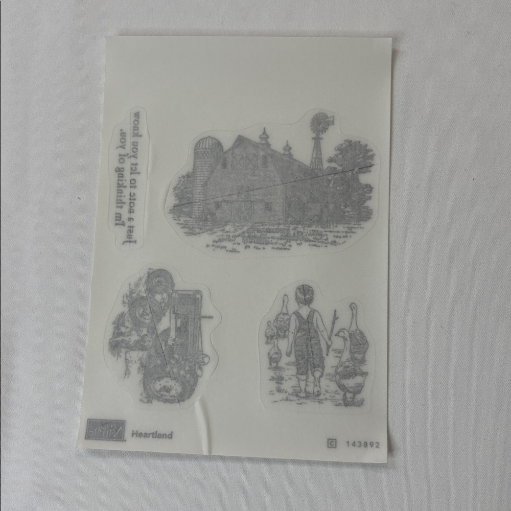 Stampin' Up! Heartland Farm Scenes Stamp Set - Picture 2 of 4